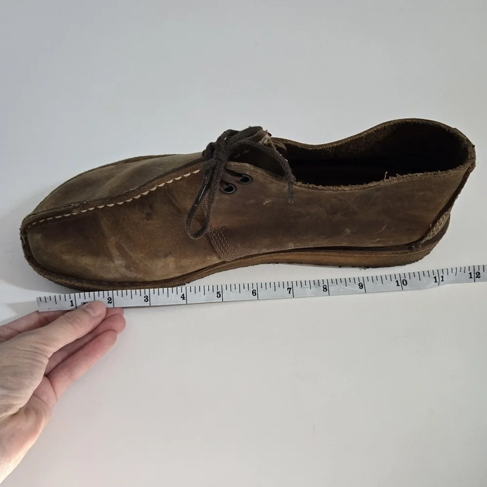 Clarks Desert Trek Brown Beeswax Leather Shoes chukka brown mens 10.5/11